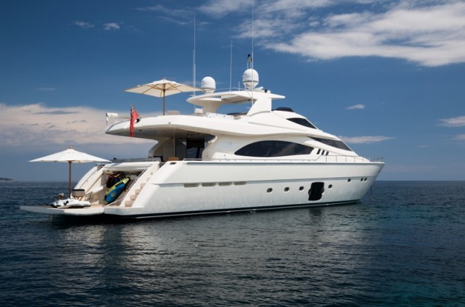 M/Y SANS ABRI - 2012 Ferretti 881 Available to View in Cannes