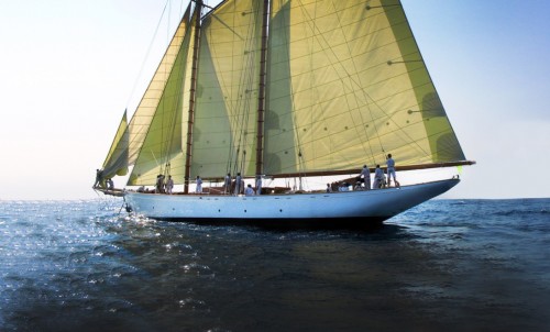Classic Yacht DORIANA At The Monaco Yacht Show