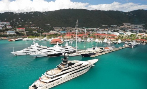 Bluewater And MY Elite, MY Outta Touch, And MY Valere At The USVI Charter Show