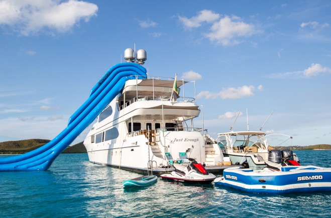 M/Y Just Enough at the Antigua Charter Yacht Show